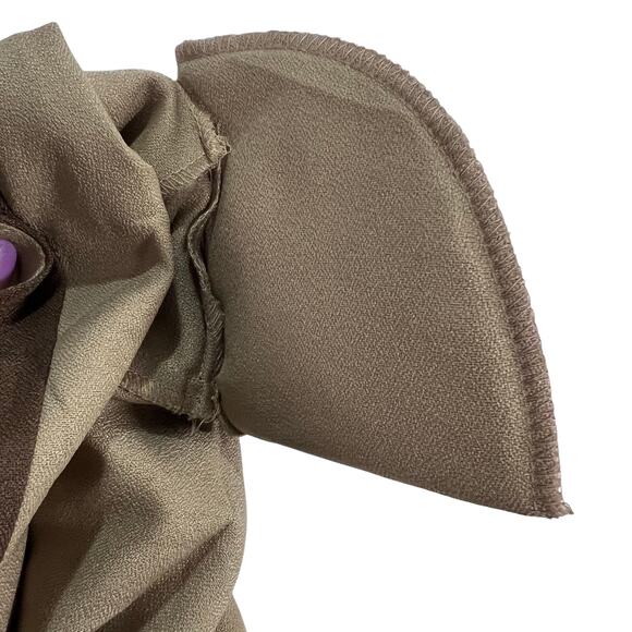 Wear Abouts Vintage Made in the USA Brown Tan Button Down Blazer Shoulder Pads - Picture 9 of 9